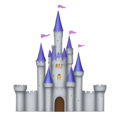 minimalist princess castle sticker