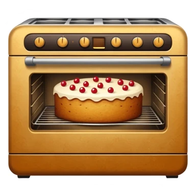 cake oven sticker