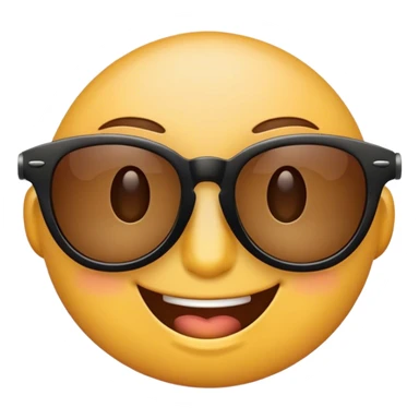 classic sunglasses emoji but with a Snoop Dogg sunglasses meme, a smirk and a wink sticker