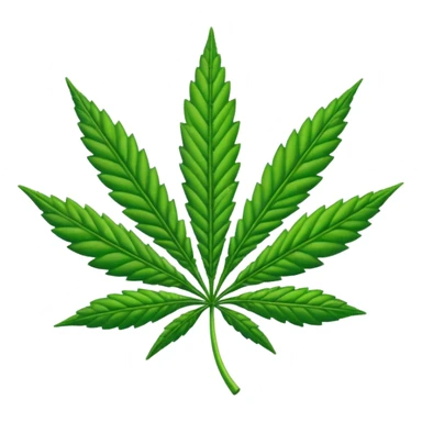 Marihuana hoja sticker