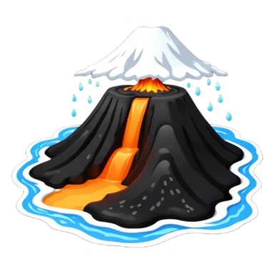icelands black sand beach sticker