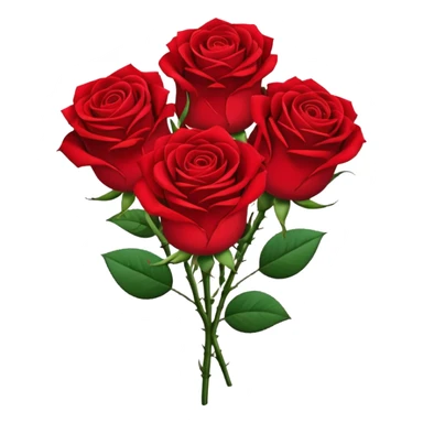 A bunch of red roses with a note that says Linnea sticker