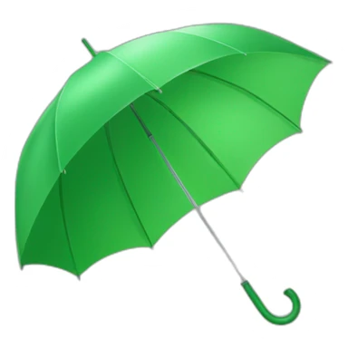 Un parapluie vert  sticker