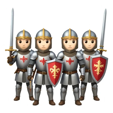medieval knights sticker