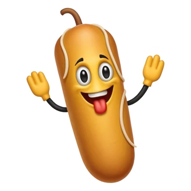 evil corndog sticker