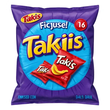 takis blue chips bag
 sticker