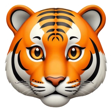 thinking tiger face with question mark for Twitch emote sticker