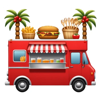 Festival Food Truck red sticker