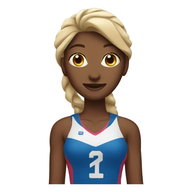volleyball girl sticker