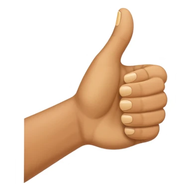 thumbs up emoij extra long thumb sticker