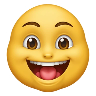 Um emoji souriant classique avec des yeux draguer, qui met un doigt dans sa bouche  sticker
