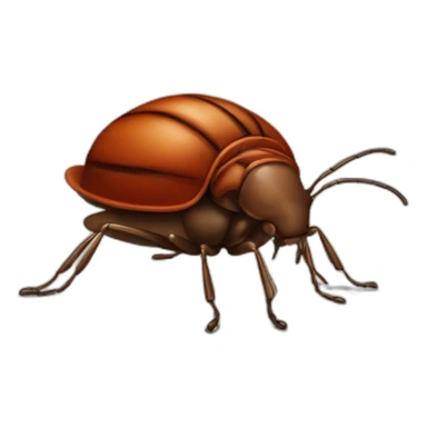 bedbug with French beret sticker