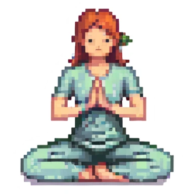 yoga pose sticker