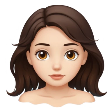 Brunette girl with cool water sticker