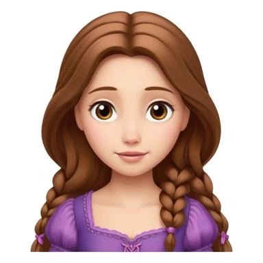Rapunzel con el pelo marrón sticker