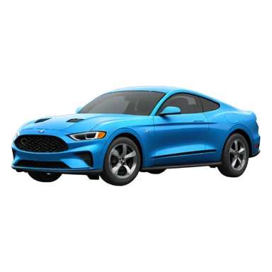 blue mustang mach-e sticker