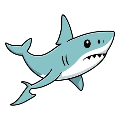 Toes that look like a shark  sticker