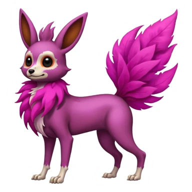 Magenta Brown Skinny Skeleton-Flareon-fairy sticker
