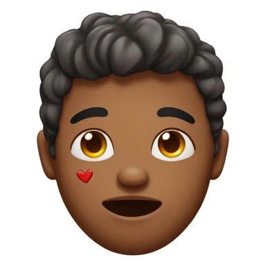 Love with stomach butterflies and tears on his face  sticker