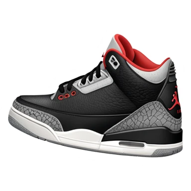 Jordan 3 black cement sticker