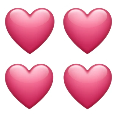 Hearts white sticker