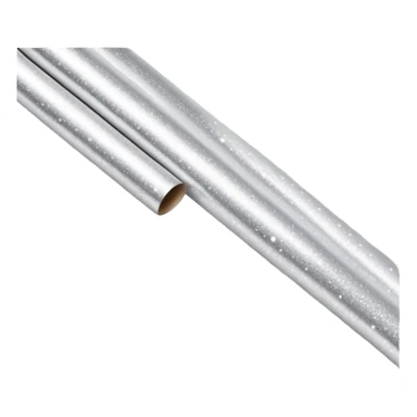 Silver glittering luxurious wrapping paper with sparkles sticker