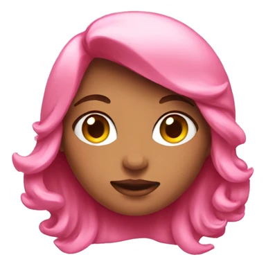 Girly pink emoji sticker