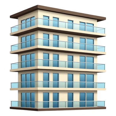 luxury apartament building sticker