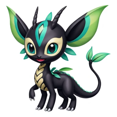 Colorful Realistic Exotic Meloetta-Venom-Toothless-Fakémon-creature-hybrid sticker