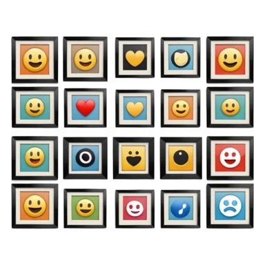 a girly multiple framed photos sticker