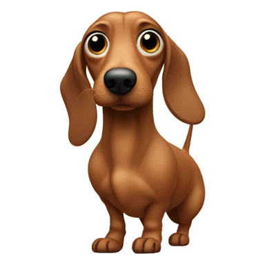 Potato with a dachshund face sticker