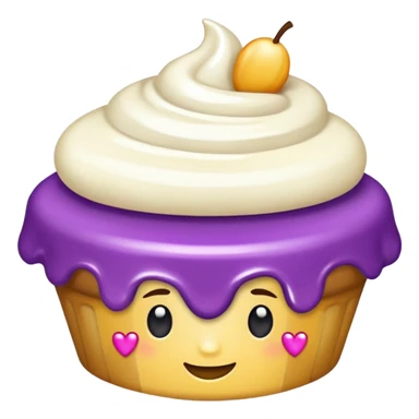 doce branco e roxo sticker