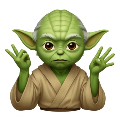 yoda qui fait un doigt d’honneur  sticker