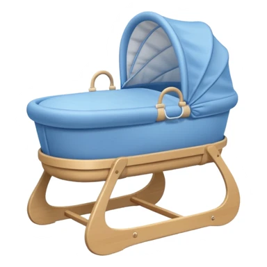 blue baby bassinet sticker