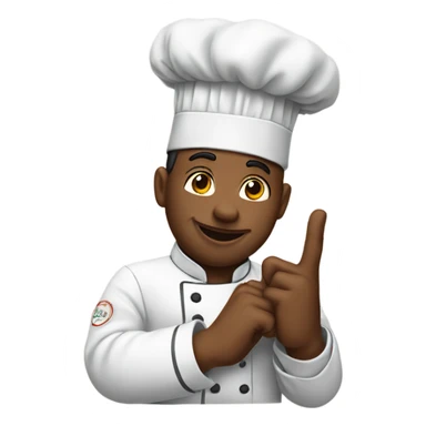 Chef kiss hand sign sticker