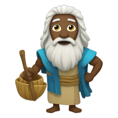 moses at the red sea sticker