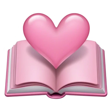 Romance book light pink  sticker
