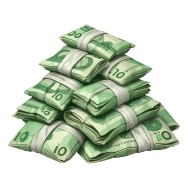 Money in rubles sticker