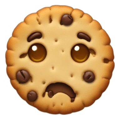nibbled cookie sticker