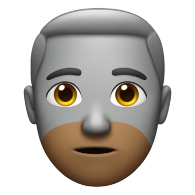 Create an emoji that is pouting to the side but is not smiling sticker