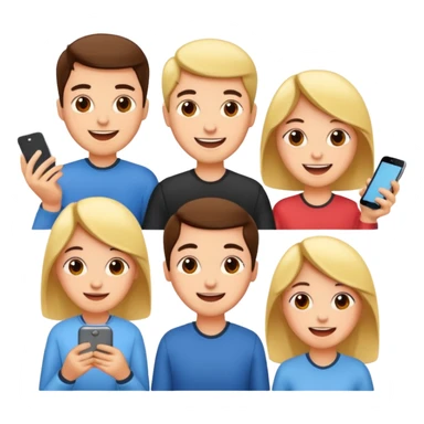 Quiz with happy people  sticker
