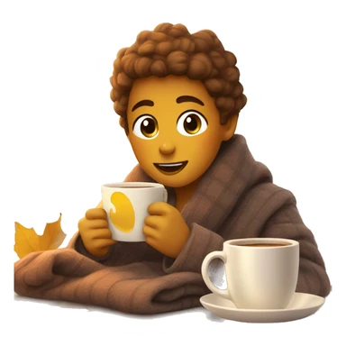 Cozy fall morning sticker