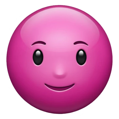 magenta color sphere,Negative : Emoji. sticker