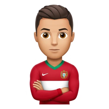 Cristiano Ronaldo soccer player with Portugal jersey sticker