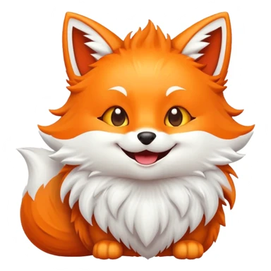 Kitsune emoji sticker