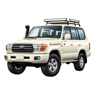 Toyota Land Cruiser - Toyota (Model Year: 2021) (Iconic colour: White) sticker