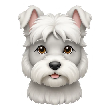 schnauzerwhite mini schnauzer sticker