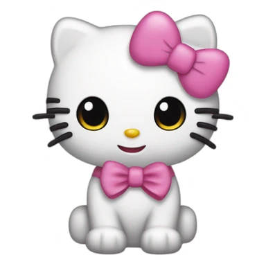 Emoji hello kitty sticker