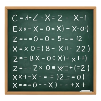 math formula on a chalkboard sticker