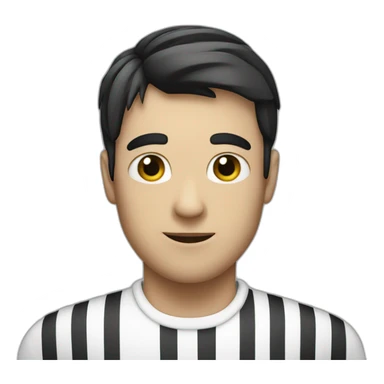 Thief With a white shirt with black stripes sticker